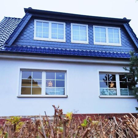 Ferienhaus Blaue Blume Mit 11 Kw Ladestation, Kamin, Terrasse, Eingezaeuntem Garten, Sauna, Wlan, Netflix, 2 Hunde Willkommen! Güntersberge Buitenkant foto
