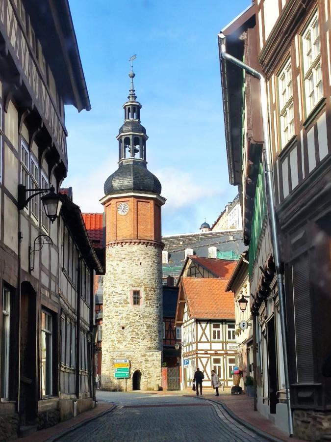 Ferienhaus Blaue Blume Mit 11 Kw Ladestation, Kamin, Terrasse, Eingezaeuntem Garten, Sauna, Wlan, Netflix, 2 Hunde Willkommen! Güntersberge Buitenkant foto